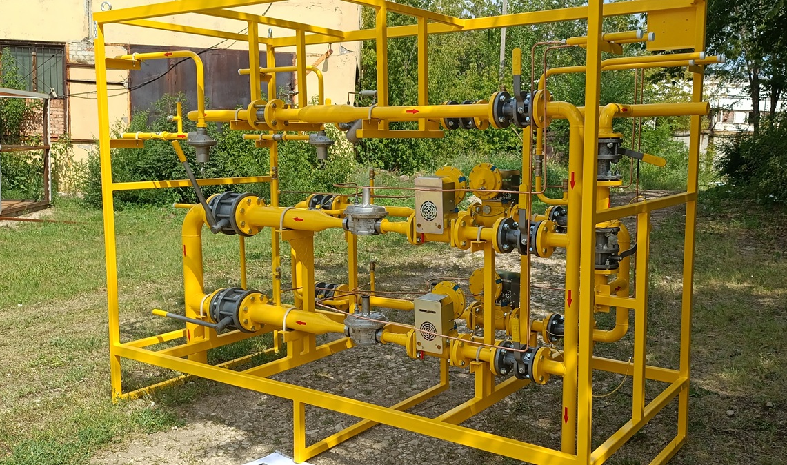 ГРУ Газорегуляторная установка на раме